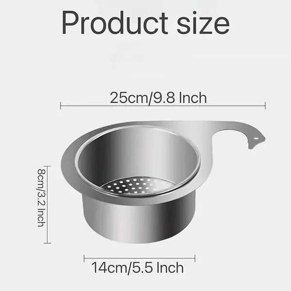 Stainless Steel Swan Sink Strainer Basket Drain Filter