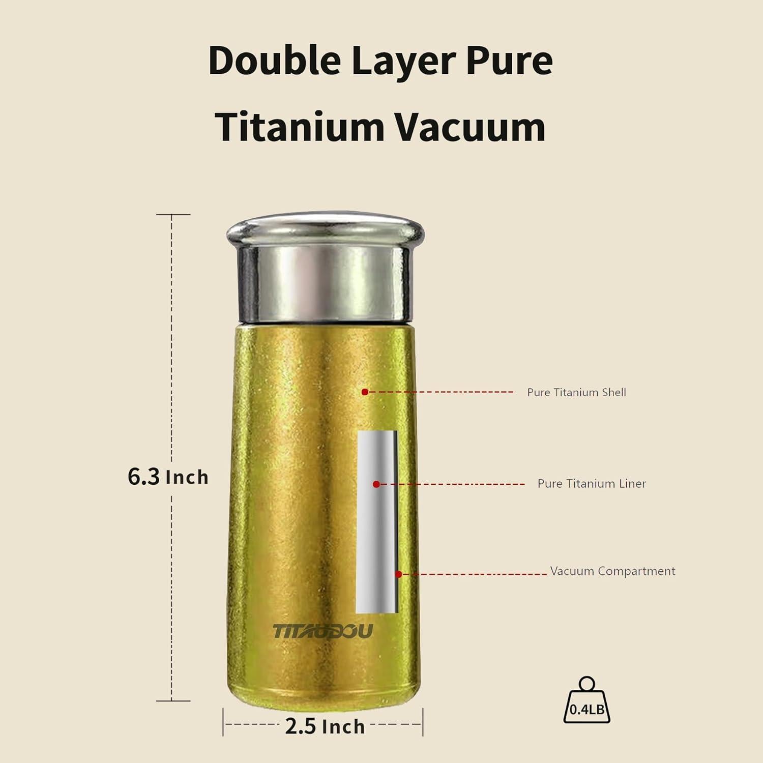 Lightweight Titanium Insulated Water Bottle