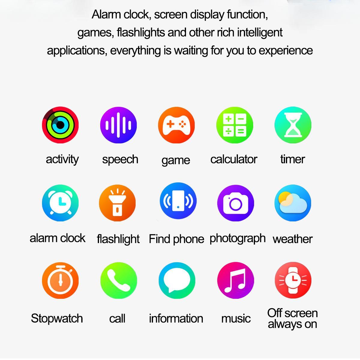 Smart Watch for Men Women Bluetooth Call Heart Rate Fitness Tracker