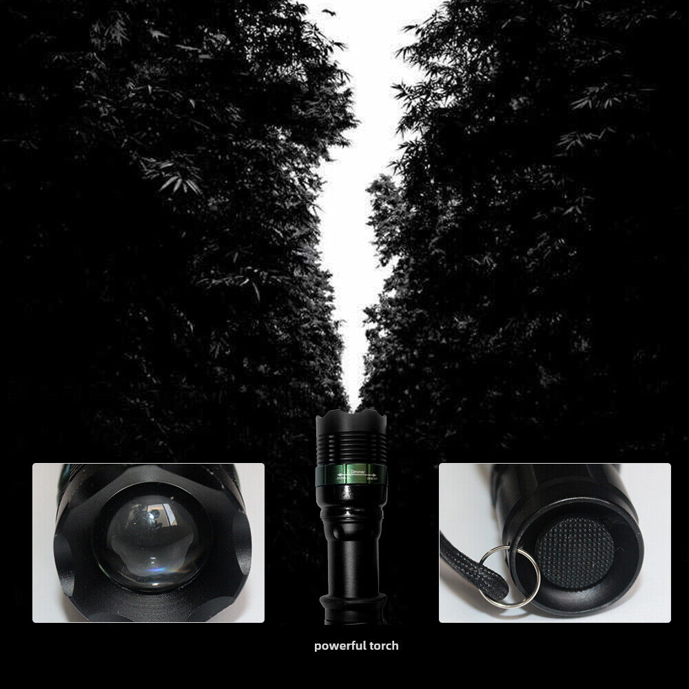 Super Bright 90000LM LED Searchlight Rechargeable Flashlight