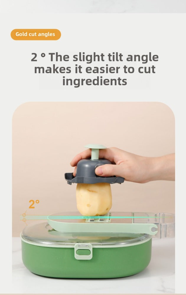 Oval Food Chopper Manual Vegetable & Fruit Cutter Tool