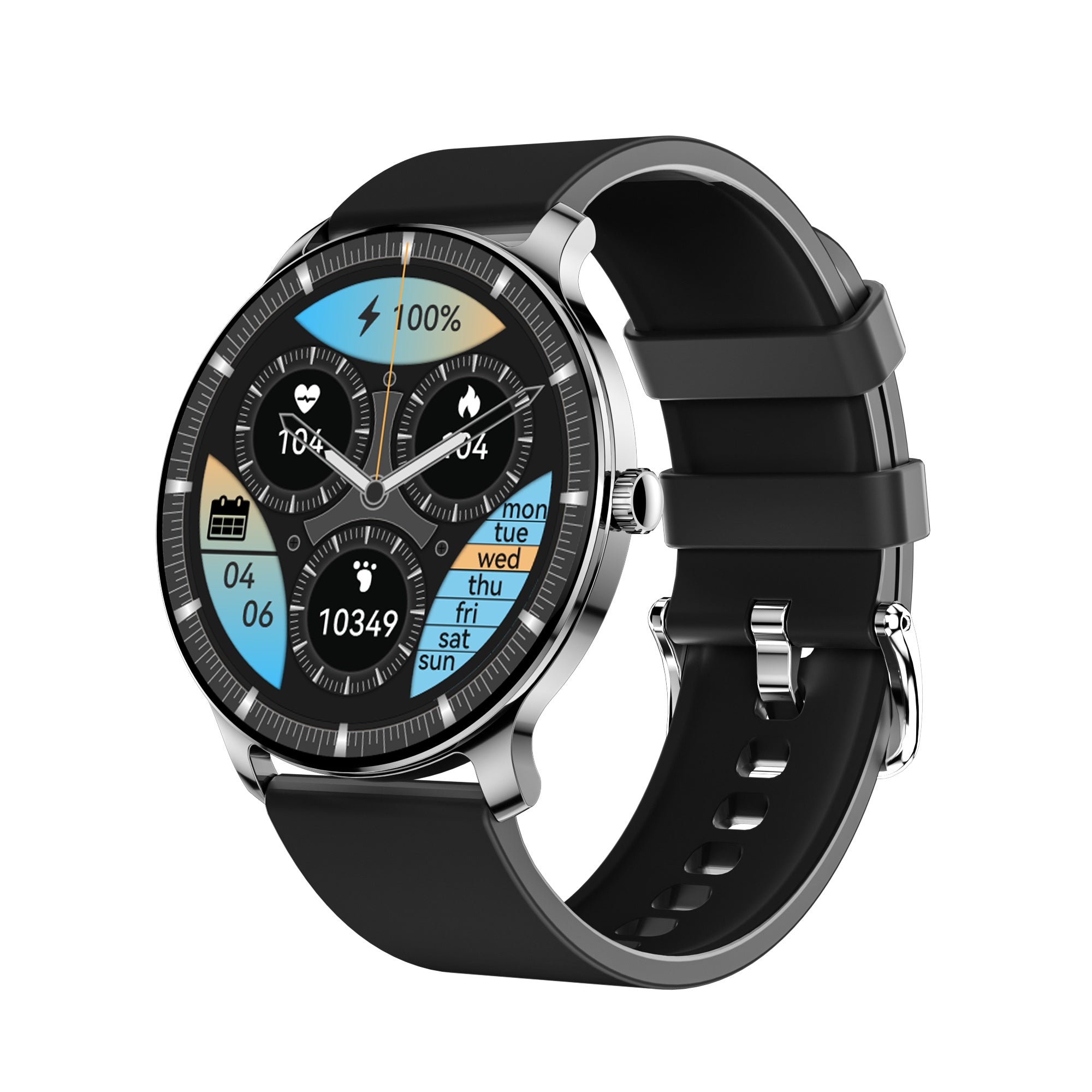 Ultra Slim Smartwatch for Men Women AMOLED Fitness Watch IP67 Waterproof