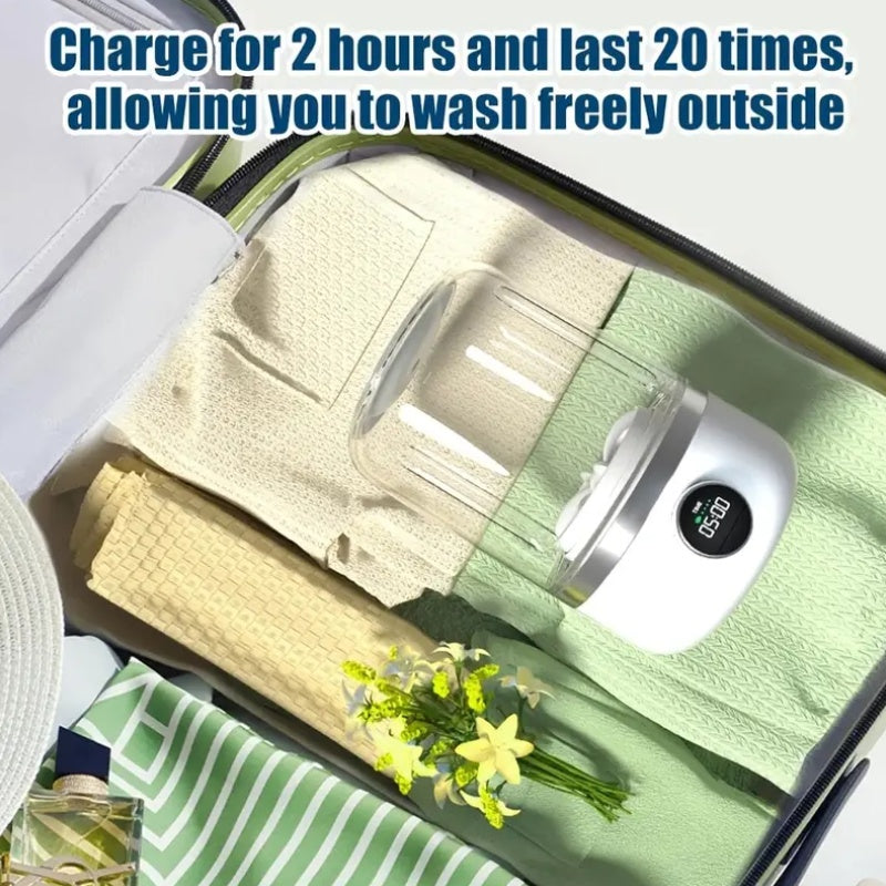 Portable Mini Washer USB Rechargeable Laundry Cup Compact