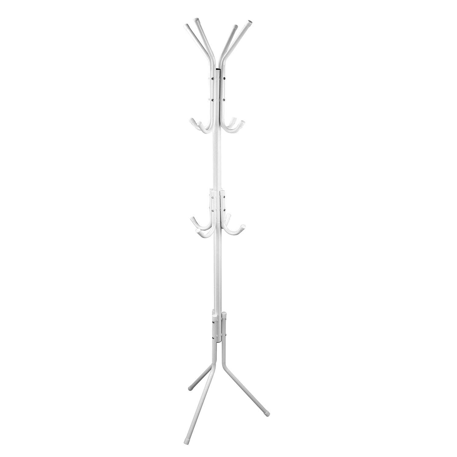 Modern Standing Coat & Hat Rack Organizer with Multi Hooks