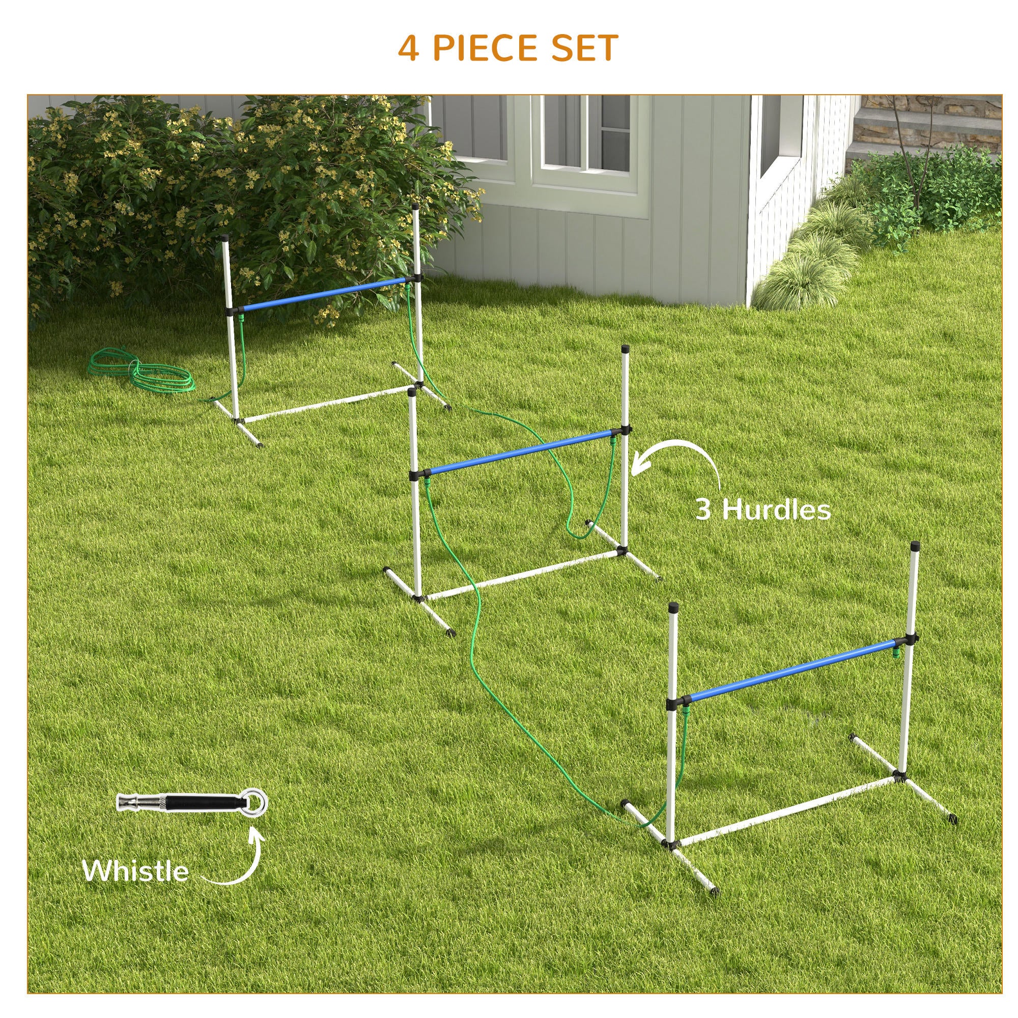 Premium Dog Agility Training Set with Water Spray Tube