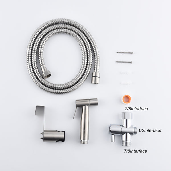 Premium Stainless Steel Toilet Spray Gun Handheld Bidet Sprayer