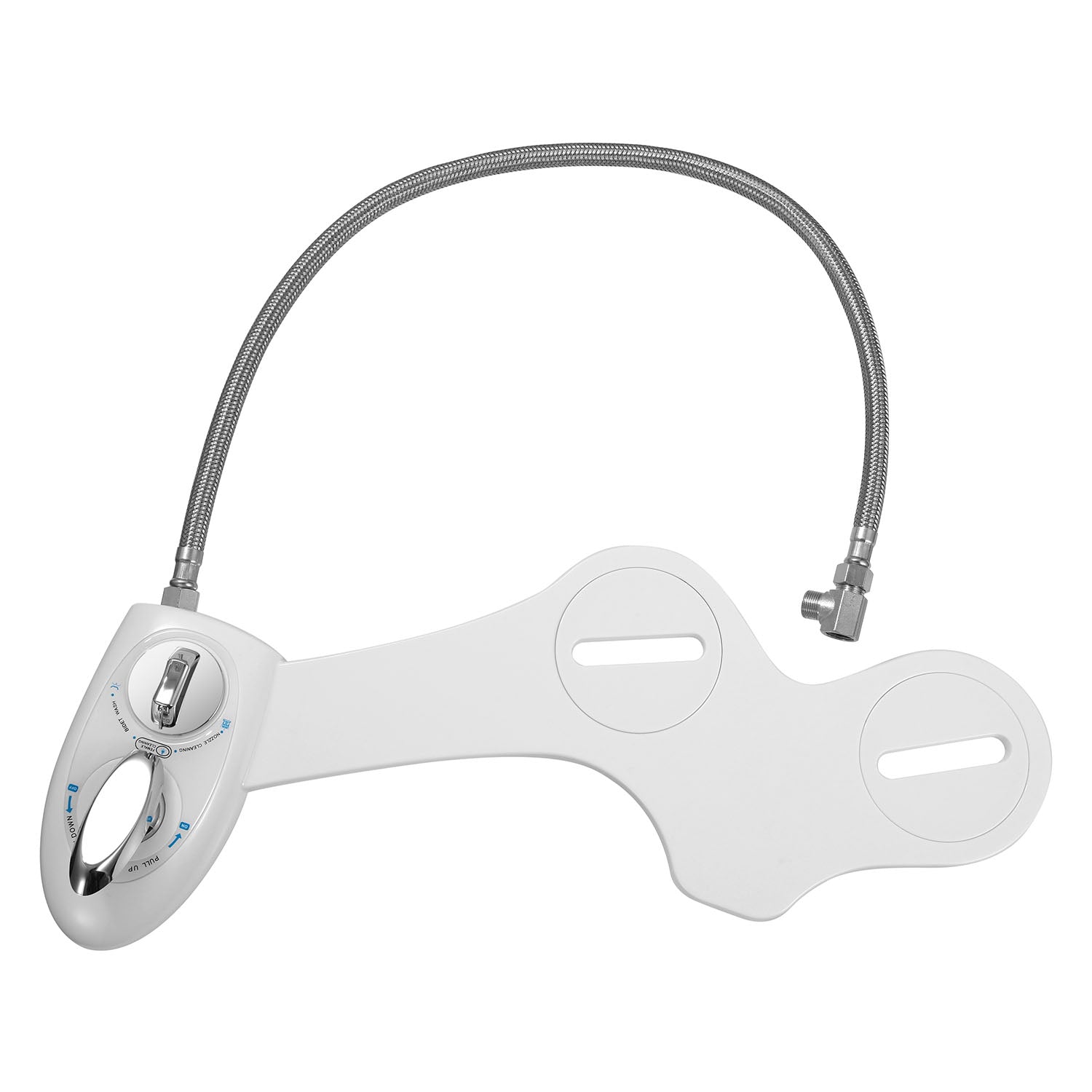 Cold Water Spray Bidet with Dual Nozzle Self Cleaning Toilet Seat Attachment