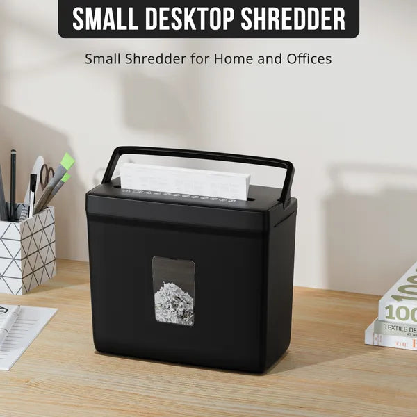 5 Sheet Crosscut Paper Shredder P4 Security Home Office Jam Proof