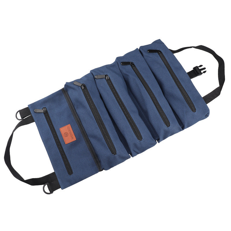 Car Canvas Tool Hanging Storage Bag Electrician Hardware Organizer