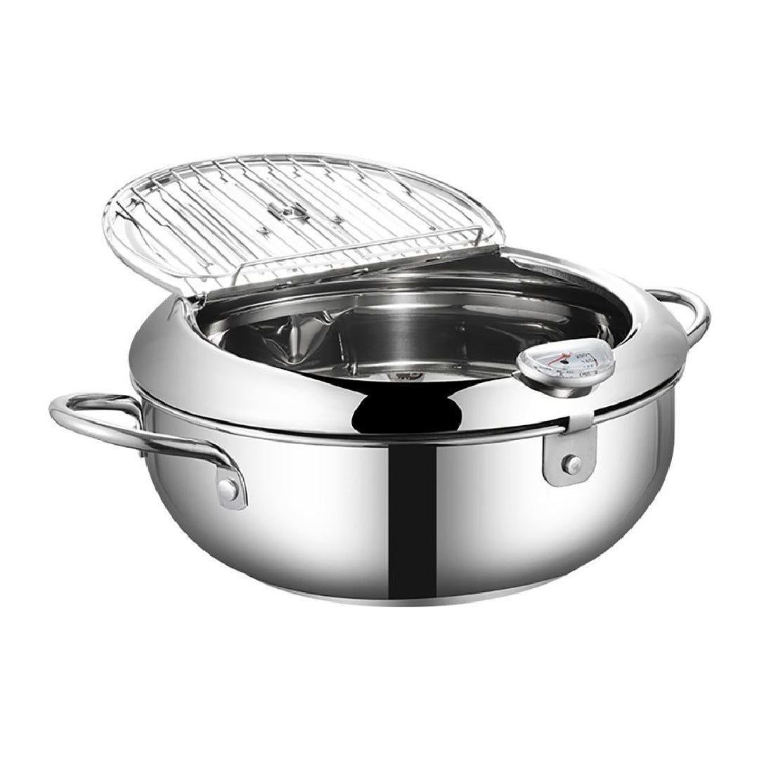 Stainless Steel Deep Fryer Pot with Temperature Control