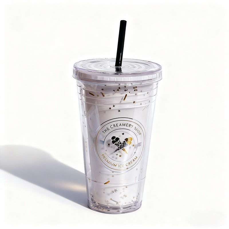 450ml Ice Ceramic Drinking Bottle White Stylish Bottle