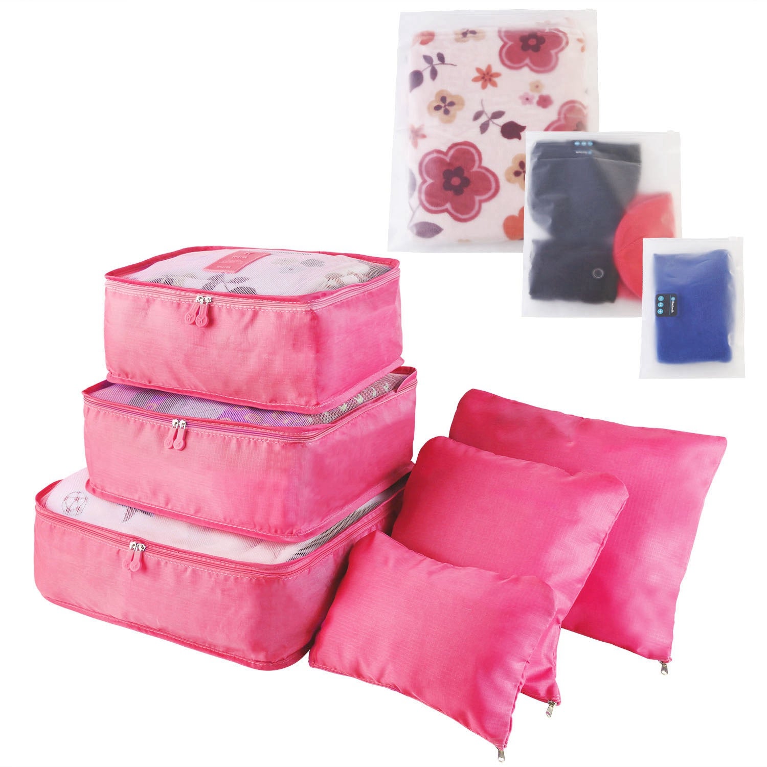 9Pcs Travel Packing Cubes Set Clothes Storage Organizer Bags