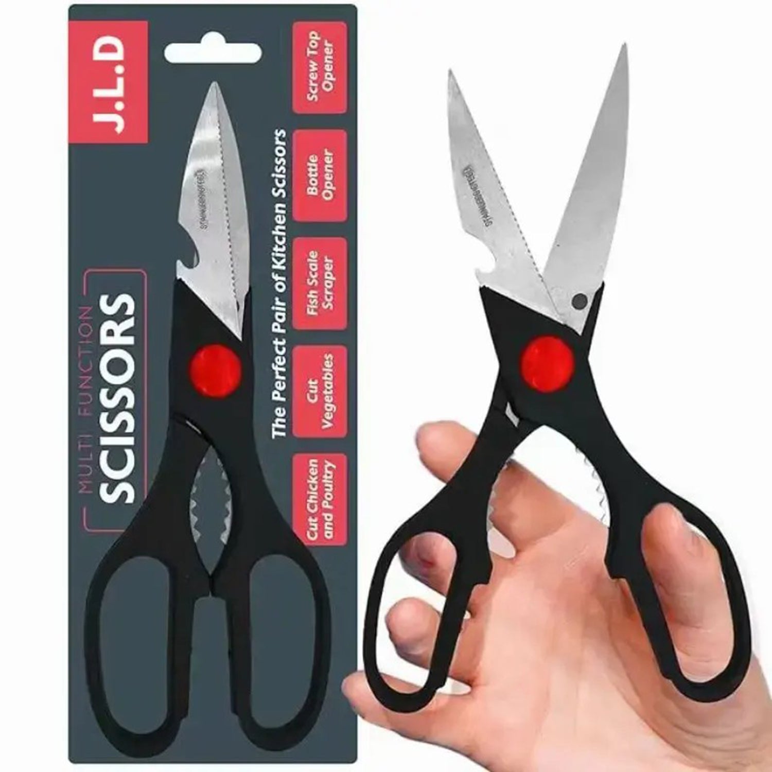 Multifunction Kitchen Scissors with Bottle Opener