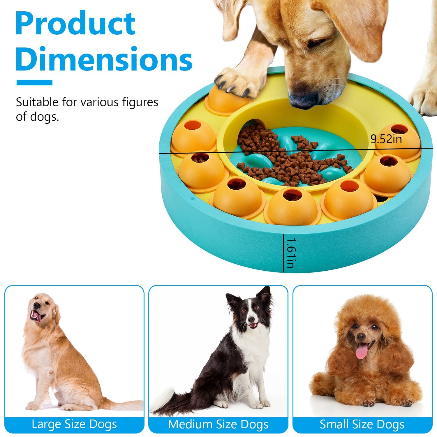 Smart Dog Puzzle Feeder Interactive IQ Training Treat Toy