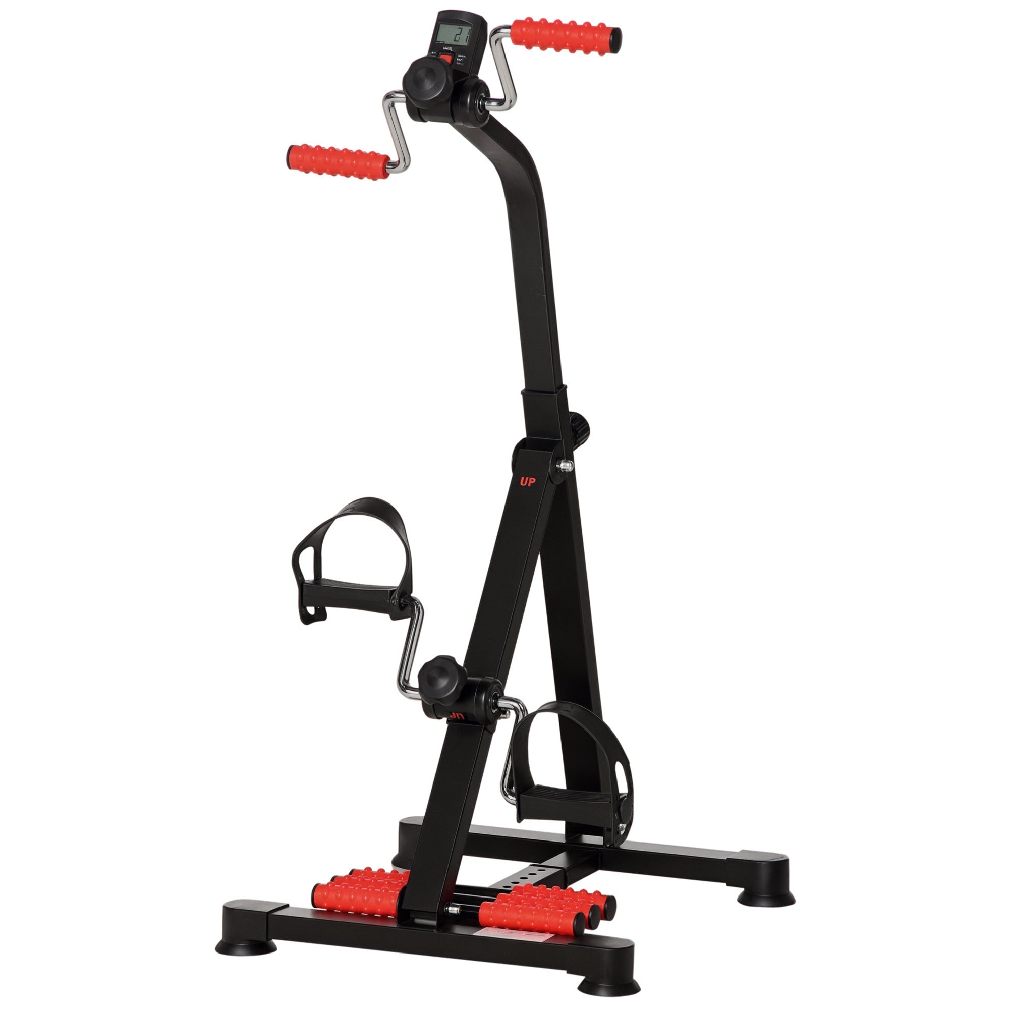 Adjustable Pedal Exerciser with LCD Display for Full Body Rehab