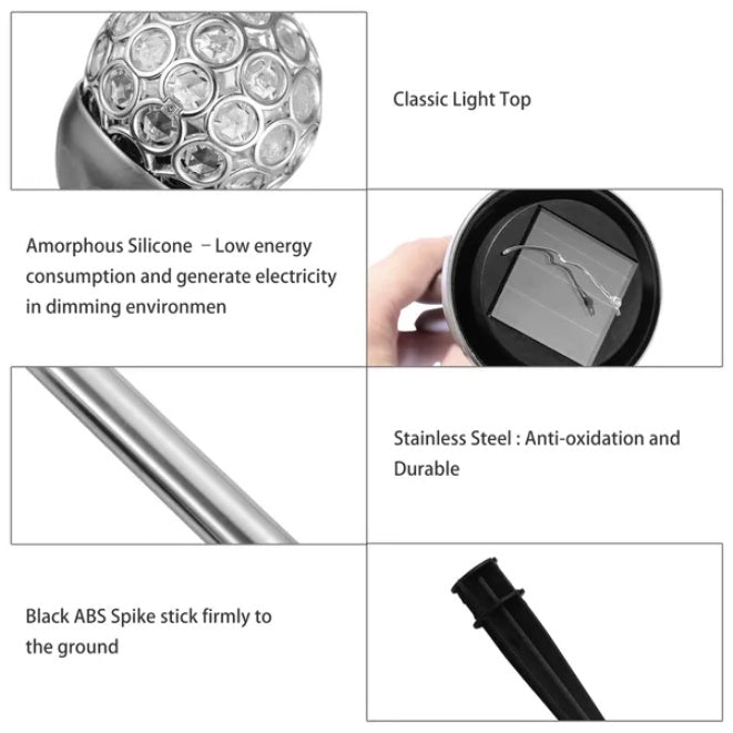 Solar RGB Garden Ball Lights Set – Waterproof Outdoor Decor