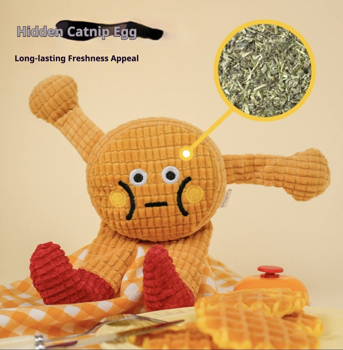Premium Squeaky Catnip Toy for Cats and Dogs Dental Play