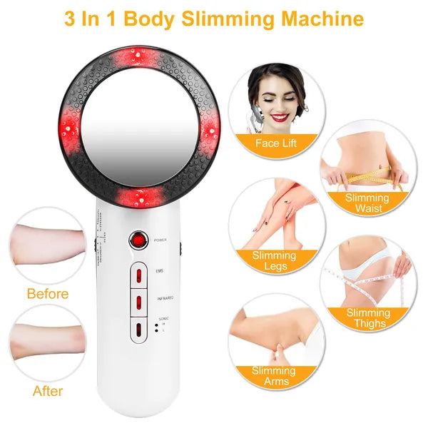 Advanced 3-in-1 Ultrasonic Body Shaper for Fat Burn & Toning
