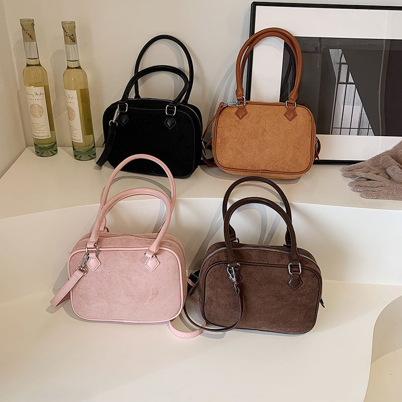Fashion Suede Crossbody Handbag for Women Special Interest Style Bag