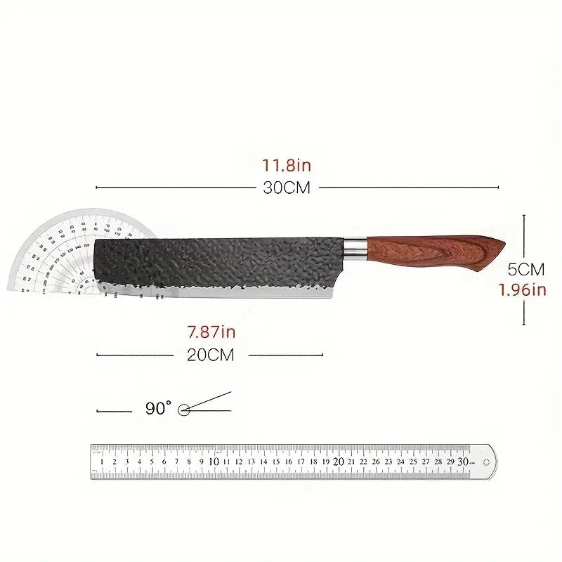 6PCS Kitchen Knife Set Stainless Steel Chef Knives Gift Case