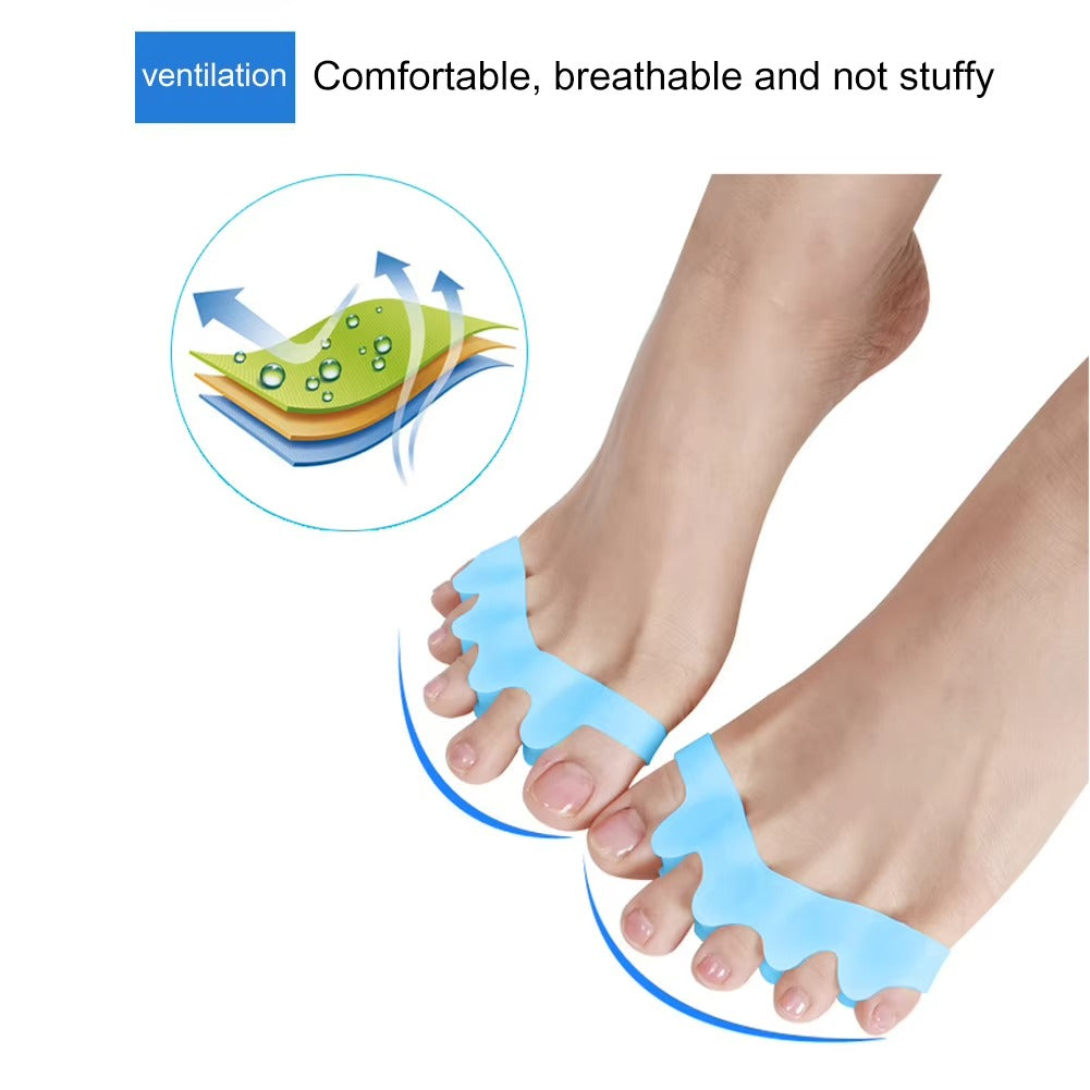 2 Pcs Bunion Corrector Silicone Toe Separator Straightener Orthopedic Toes Space