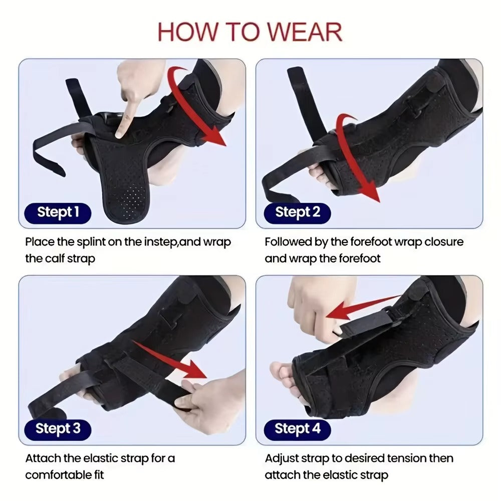 Night Splints Plantar Fasciitis Pain Relief Adjustable Foot Drop Ankle Brace