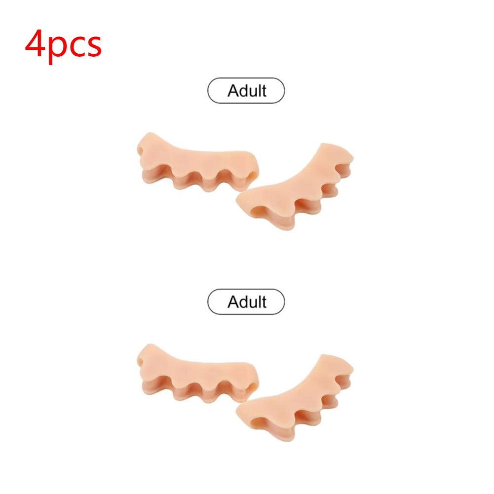 2 Pcs Bunion Corrector Silicone Toe Separator Straightener Orthopedic Toes Space
